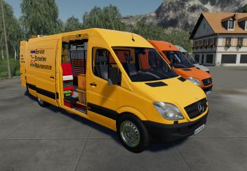 Mercedes-Benz Sprinter Service version 1.0.0.0 for Farming Simulator 2019 (v1.5.x)