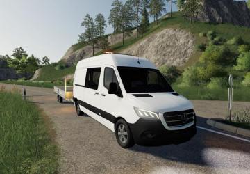 MERCEDES BENZ SPRINTER VS30 version 1.0 for Farming Simulator 2019 (v1.3.x)