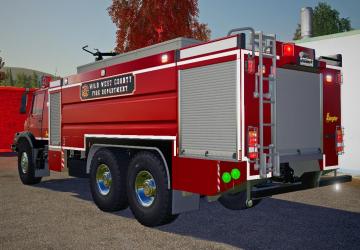 Mercedes Benz Zetros Brush Engine version 1.0 for Farming Simulator 2019 (v1.7x)