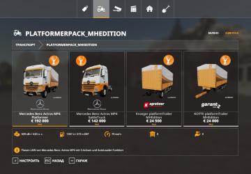 MB PlatformPack Mario Hirscheld Edition Autoload Modpack v3.0 for Farming Simulator 2019 (v1.6.x)