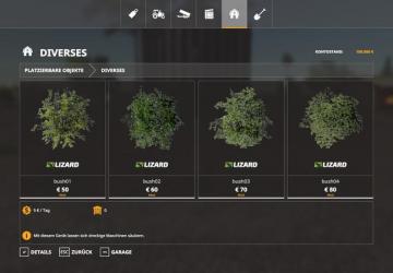 More Shrubs version 1.0.1.0 for Farming Simulator 2019 (v1.4х)