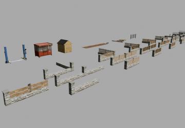 New Decoration Pack (Prefab*) version 1.0.0.0 for Farming Simulator 2019 (v1.7.x)