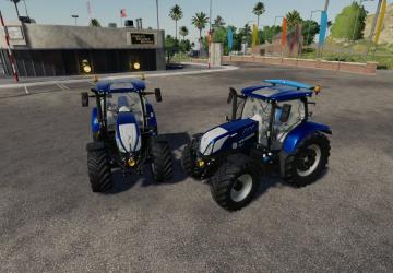 New Holland T6 Blue Power version 1.0.0.4 for Farming Simulator 2019 (v1.3.х)