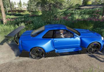 Nissan Skyline GTR R34 version 1.0.0.0 for Farming Simulator 2019 (v1.6.0.0)