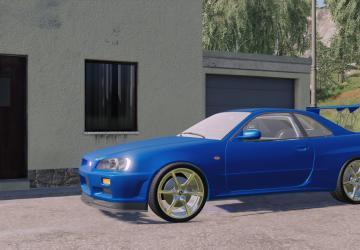 Nissan Skyline R34 GTR 1999 version 4.0.0.0 for Farming Simulator 2019 (v1.6.x)