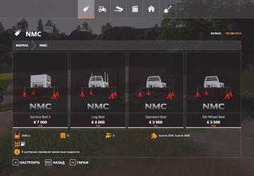 NMC Backbed Pack version 1.2.0.0 for Farming Simulator 2019 (v1.7.x)