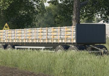 NMC Flatbed Trailer version 1.0.0.0 for Farming Simulator 2019 (v1.6.x)