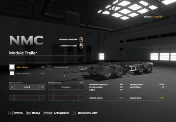 NMC Module Trailer version 1.0.0.0 for Farming Simulator 2019 (v1.6.x)