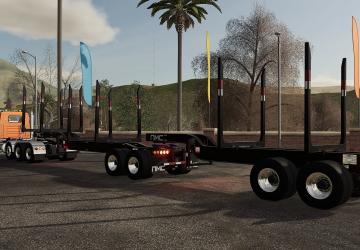 NMC US Log Trailers version 1.0.0.0 for Farming Simulator 2019 (v1.5.x)