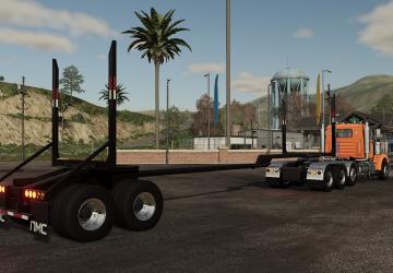 NMC US Log Trailers version 1.0.0.0 for Farming Simulator 2019 (v1.5.x)