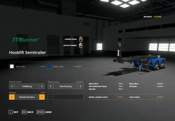 Hooklift Semi-Trailer version 1.0.0.0 for Farming Simulator 2019 (v1.4х)