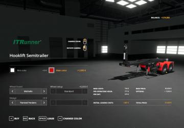 Hooklift Semi-Trailer version 1.0.0.0 for Farming Simulator 2019 (v1.4х)