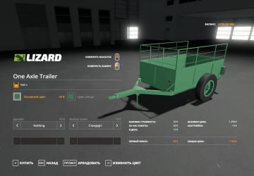 Old Lizard Car Trailer version 1.7.0.0 for Farming Simulator 2019 (v1.7x)