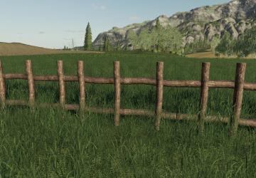 Old Wooden Fence version 1.2.0.0 for Farming Simulator 2019