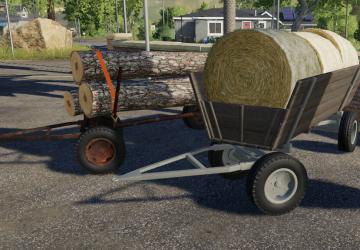 Old Wooden Wagon version 1.0.0.0 for Farming Simulator 2019 (v1.7.x)