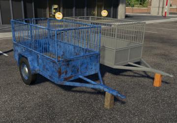 One Axle Trailer version 2.0.0.0 for Farming Simulator 2019 (v1.7.x)