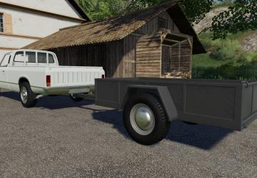 One Axle Trailer version 2.0.0.0 for Farming Simulator 2019 (v1.7.x)