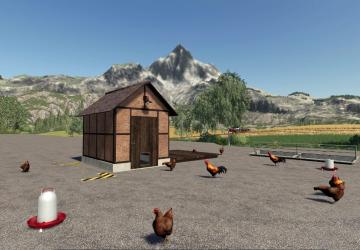 Open Chicken Coop Timberframe version 1.0.0.0 for Farming Simulator 2019 (v1.7.x)