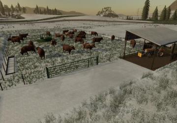 Outdoor Cow Pasture version 1.0 for Farming Simulator 2019 (v1.5.1.0)