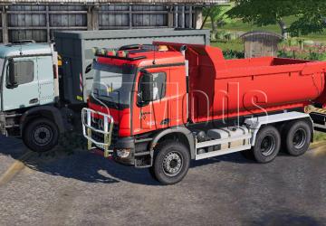 Pack Mercedes-Benz Arocs 6x4 version 1.0.0.0 for Farming Simulator 2019 (v1.6.0.0)