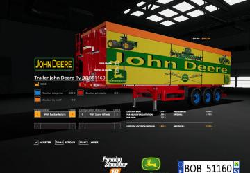 Pack Trailer John Deere version 1.0.0.0 for Farming Simulator 2019 (v1.4х)