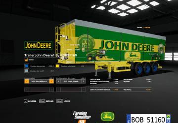 Pack Trailer John Deere version 1.0.0.0 for Farming Simulator 2019 (v1.4х)