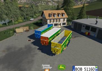 Pack Trailer John Deere version 1.0.0.0 for Farming Simulator 2019 (v1.4х)