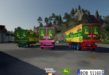 Pack Trailer John Deere version 1.0.0.0 for Farming Simulator 2019 (v1.4х)