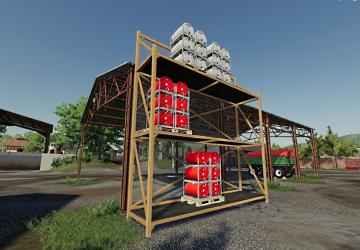 Pallets With Barrels version 1.0.0.0 for Farming Simulator 2019 (v1.3.х)