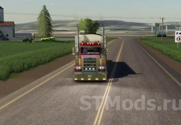 Peterbilt 388 Tender Truck version 2.0 for Farming Simulator 2019 (v1.3.х)