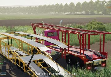 Peterbilt 389 Car Hauler and Trailer version 1.0 for Farming Simulator 2019 (v1.6.0.0)
