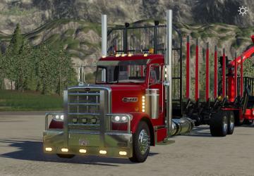 Peterbilt log truck version 1.0.0.0 for Farming Simulator 2019 (v1.2.0.1)
