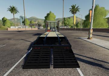PJ Flat Deck 40ft Lawn Care Trailer version 1.0.0.1 for Farming Simulator 2019 (v1.3.x)
