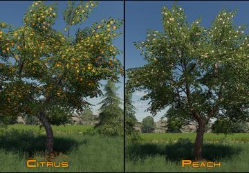Placeable Fruit Trees Pack version 1.0.0.0 for Farming Simulator 2019 (v1.7.x)