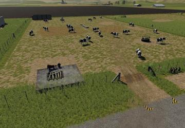 Placeable Open Range Cow Pasture version 1.0.0.0 for Farming Simulator 2019 (v1.2.0.1)