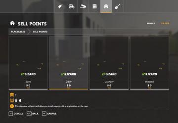Placeable Sell Points version 1.0.1.0 for Farming Simulator 2019