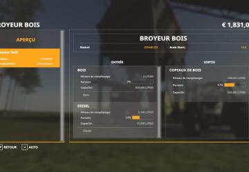 Placeable Wood Chipper version 1.2 for Farming Simulator 2019 (v1.4х)