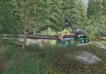 Ponsse Buffalo With Clamping Stake version 1.0.0.0 for Farming Simulator 2019 (v1.3.х)