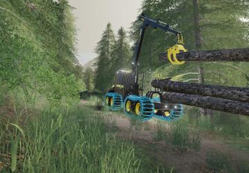 Ponsse Buffalo With Clamping Stake version 1.0.0.0 for Farming Simulator 2019 (v1.3.х)