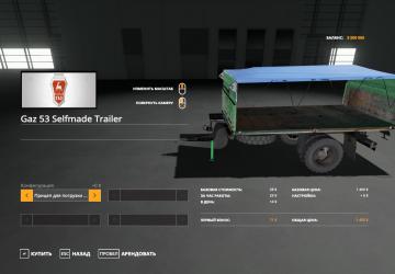 GAZ-53 Trailer version 1.1.0.0 for Farming Simulator 2019 (v1.4.0.0)