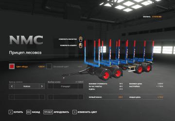 Logging Trailer Conversion version 1.0.0.0 for Farming Simulator 2019 (v1.7.1.0)