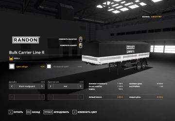 Randon Rodotrem Bulk Carrier Line R version 1.0.1.0 for Farming Simulator 2019 (v1.7.x)