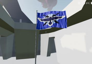 Red vs blue team flags version 1.0 for Farming Simulator 2019