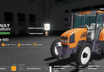 Renault Ares series 600 version 1.0.0.0 for Farming Simulator 2019 (v1.4х)