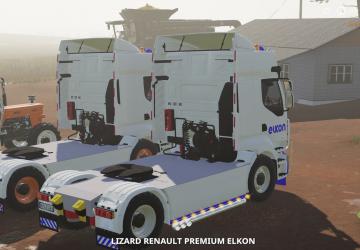 Renault Premium Elkon version 1.5 for Farming Simulator 2019 (v1.6.0.0)