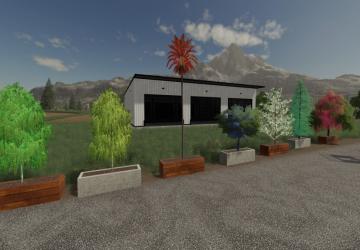 RGB Lighted Tree Planter Box Pack version 1.0 for Farming Simulator 2019 (v1.6.0.0)