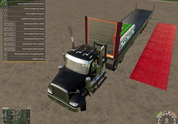 Russian version of Kogel tarpaulin trailer v1.8 for Farming Simulator 2019 (v1.7х)