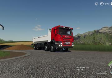 Scania 8x4 version 2.0.2.0 for Farming Simulator 2019 (v1.6.0.0)