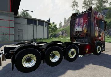 Scania NG Christmas LantmaneNFS version 1.1 for Farming Simulator 2019 (v1.5.х)