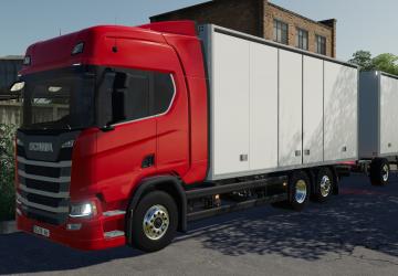 Scania R Koffer Pack version 1.0.0.0 for Farming Simulator 2019 (v1.7.x)